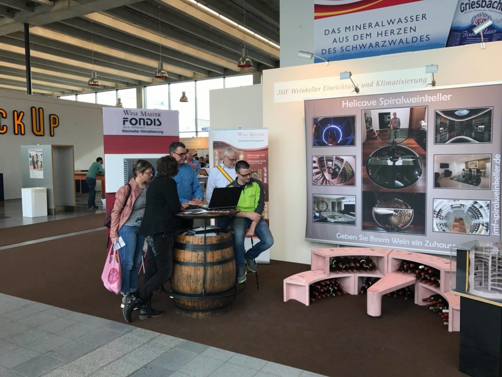 Klimaprofis präsentierte auf der Messe Karlsruhe Lösungen für die Weinklimatisierung und Lagerung von Weinen.